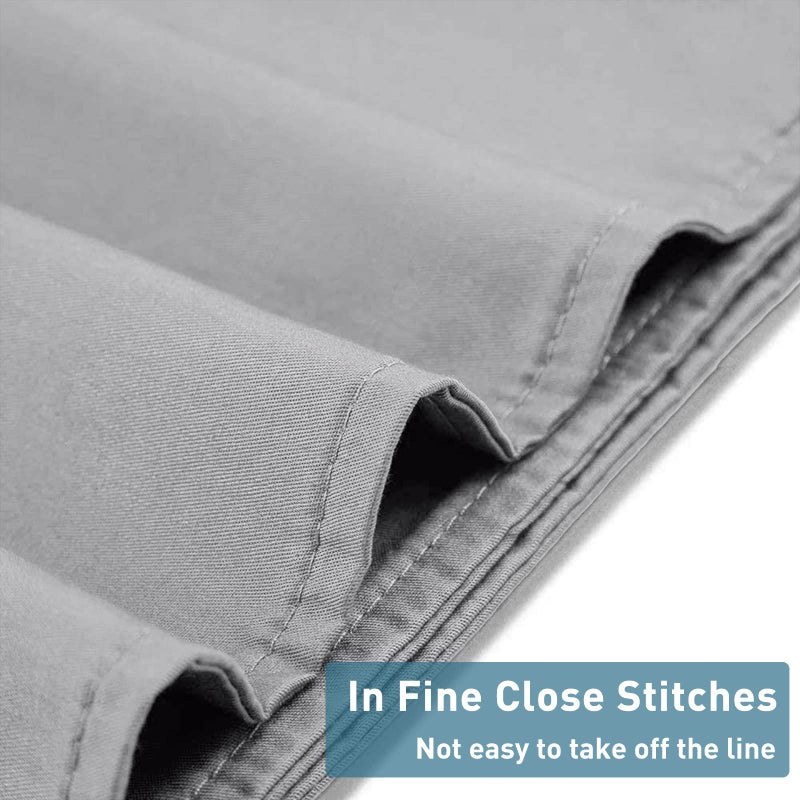 Weighted Idea Cooling Weighted Blanket Cover 60"x80" Queen Size (Comfortable and Breathable Fabric, Light Grey) - Image 3